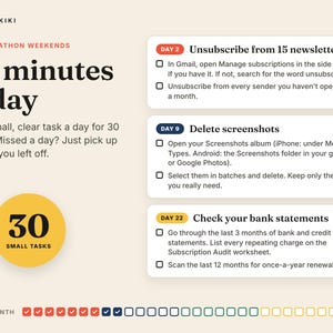 Digital Declutter Checklist: 15 minutes a day