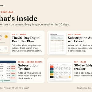 Digital Declutter Checklist: whats inside