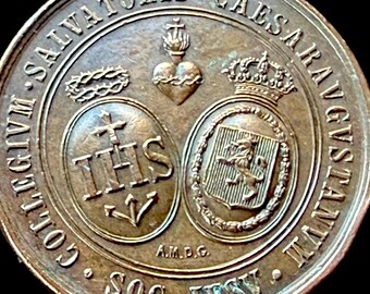 Antike Kunst-Anhänger Medaille GUTES VERHALTEN