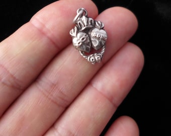 Ex Voto Sacred Heart Anhänger Sterling Halskette