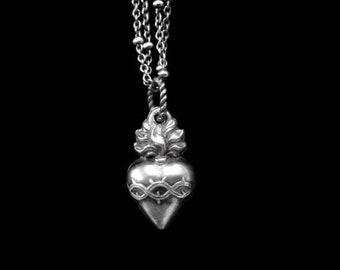 ExVoto Sacred Heart Charm Pendant