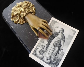 Antique Bronze Ladies Hand