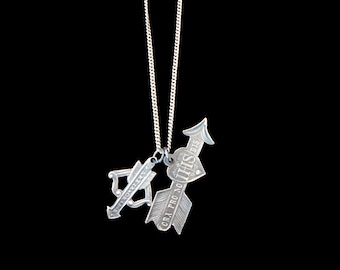 Saint Sebastian Arrows Charm Necklace