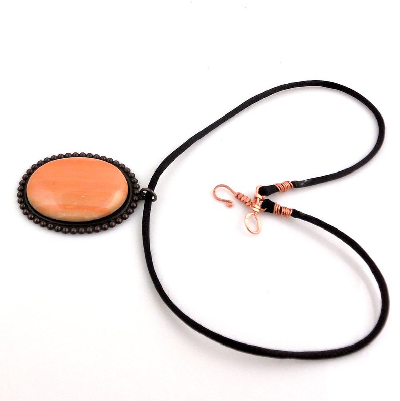 Gemstone Cameo Pendant Necklace, Red Adventurine Gemstone Necklace