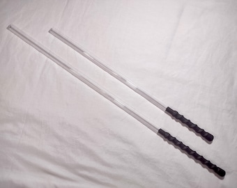 Mature BDSM Cane Lexan 18" & 24" with Finger Grip Handle