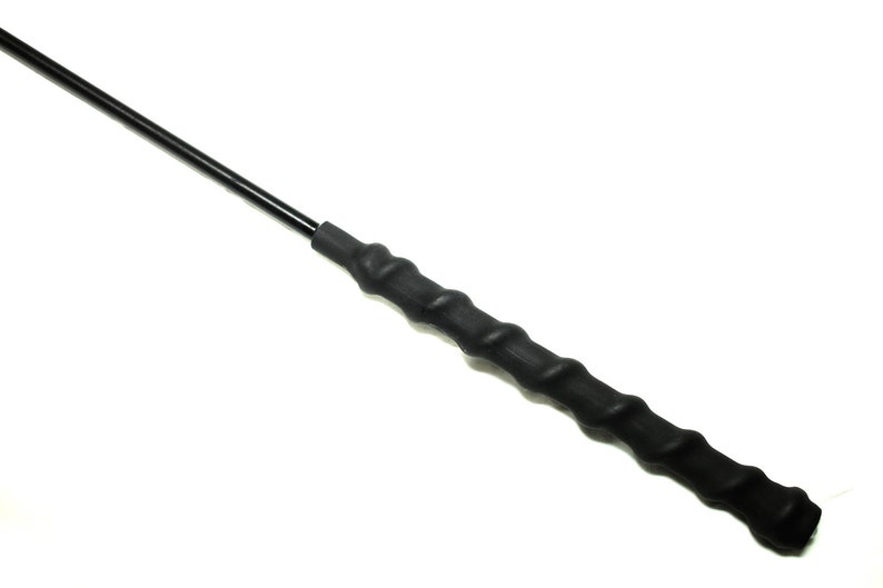 Mature BDSM 24 Delrin Cane, Finger Grip Handle, Black image 2