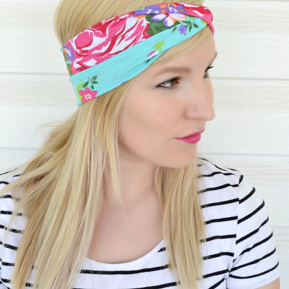 Items similar to Large Floral Headwrap on Etsy