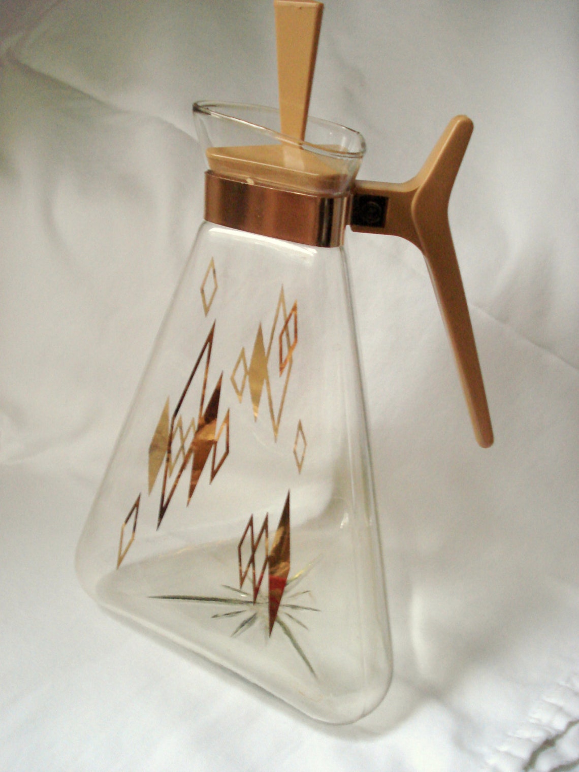 Vintage Pyrex Coffee Pot Carafe Atomic Era Mid Century Modern Etsy