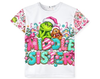 Grinch and Max Merry Christmas Kids Sports Jersey