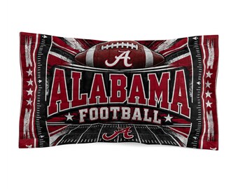 Alabama Football Pillow Sham | Crimson Tide Microfiber Pillowcase