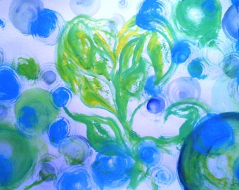 Funky vert cœur bleu bulle fleur peut faire sur mesure ! Premier anniversaire ! Papier !