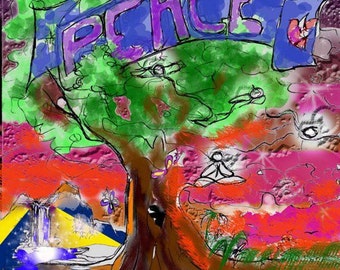 Peace Tree- by R. Newell Digital download