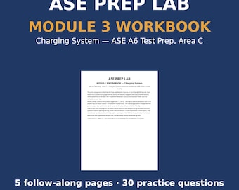 ASE A6 Lernbuch | Modul 3: Abrechnungssystem | 30 Fragen und Quiz mit Lösungsschlüssel | ASE-Vorbereitungslabor