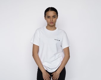 Plain Bear Text T-shirt - Black on White