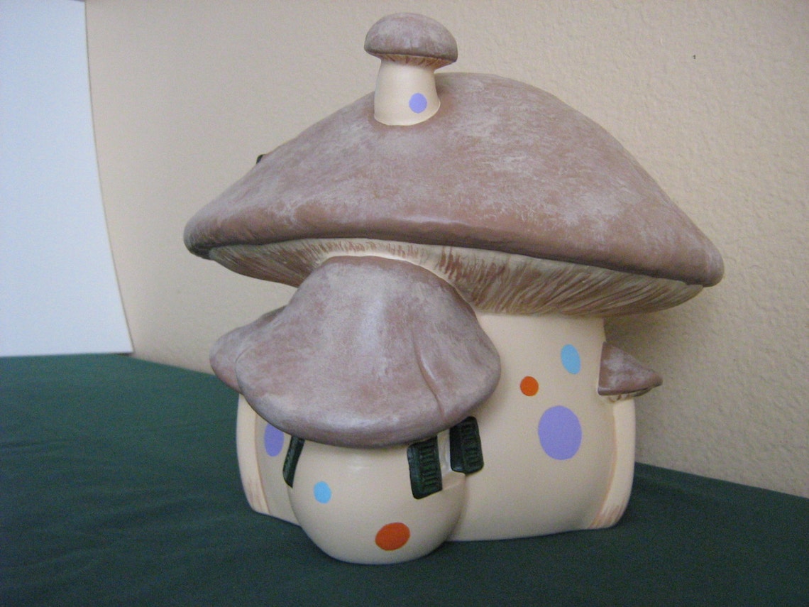 Ceramic Mushroom House Etsy