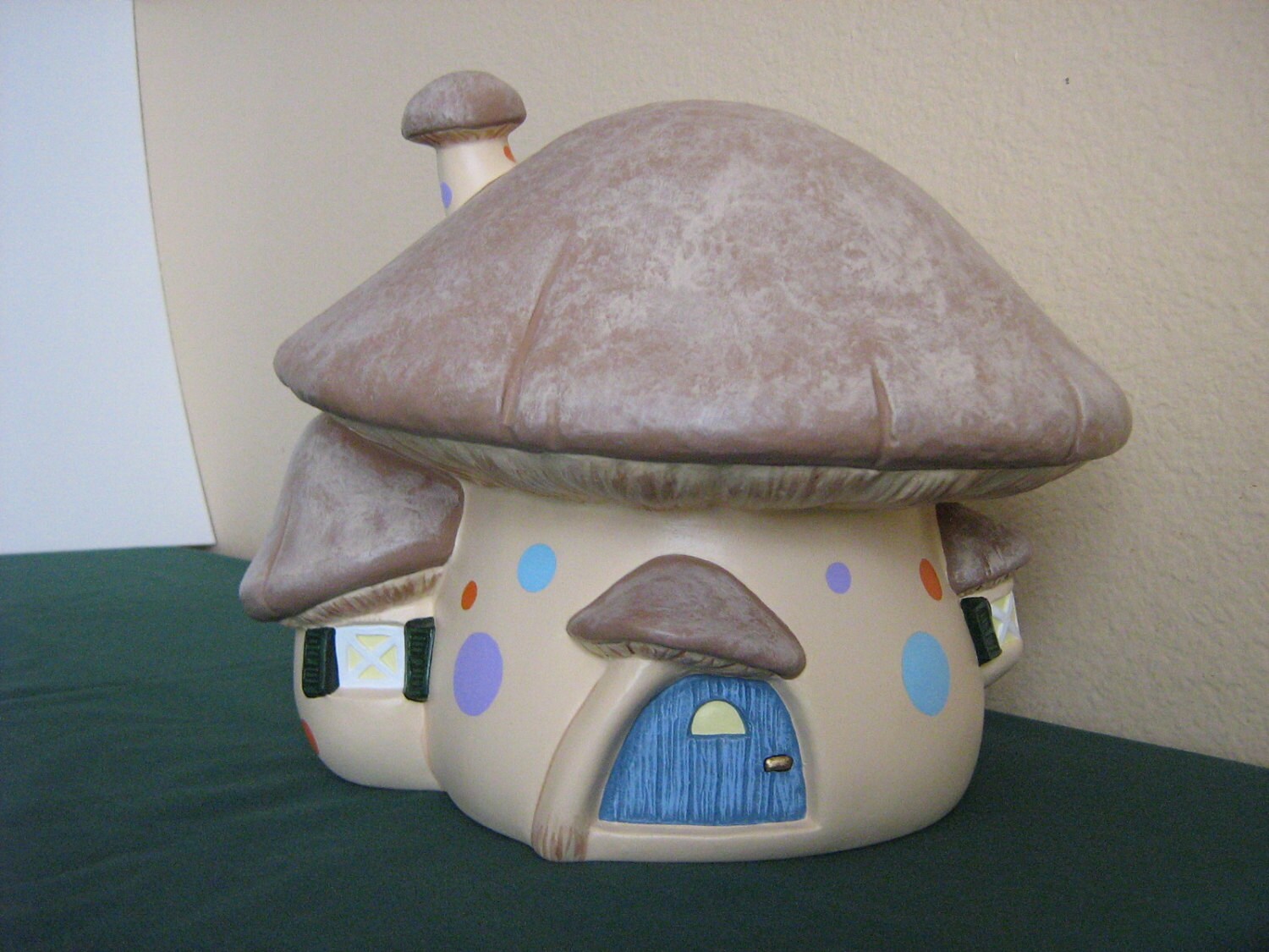Ceramic Mushroom House Etsy