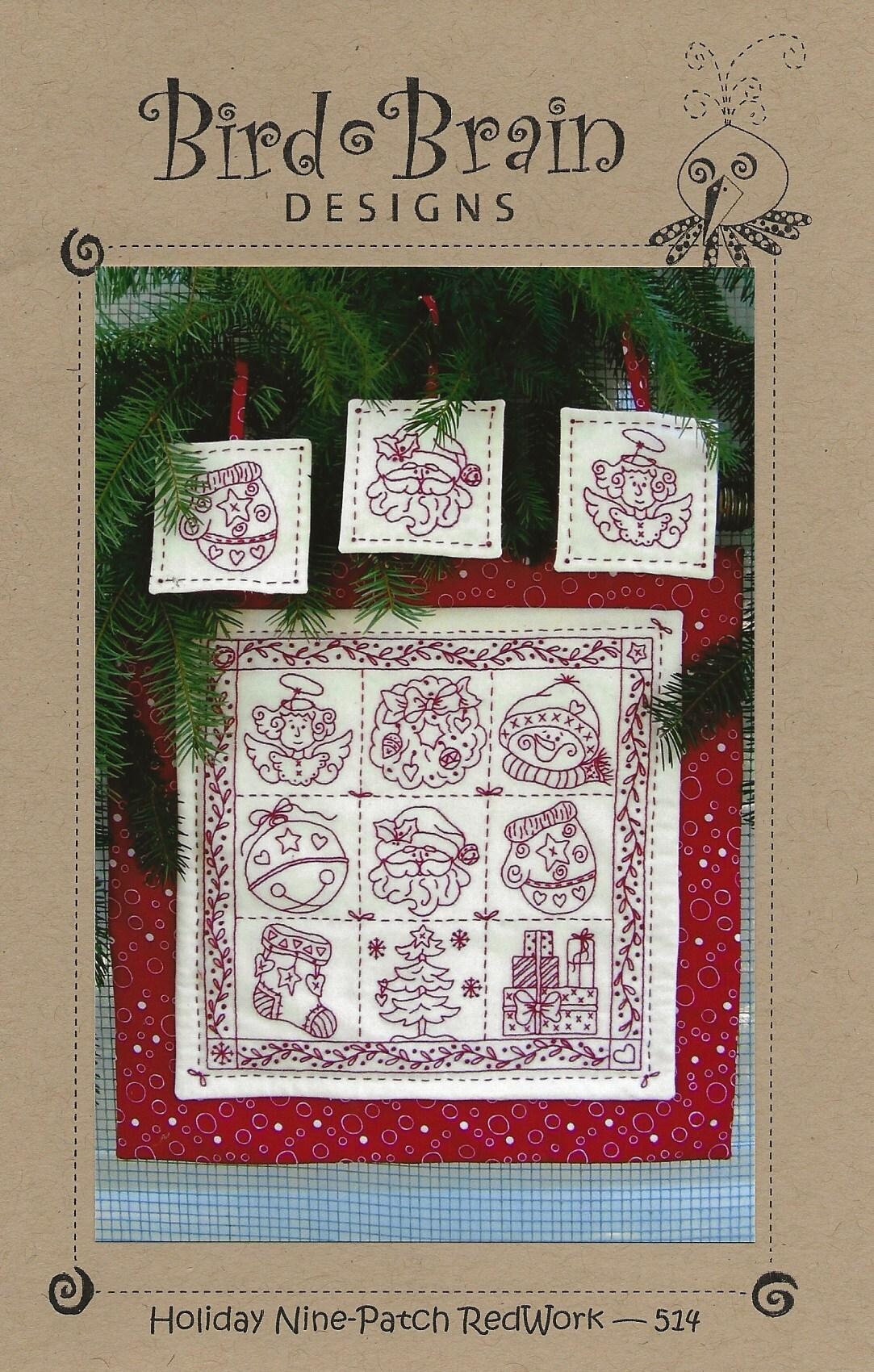 Bird Brain Designs Hand Embroidery Pattern Holiday - Etsy