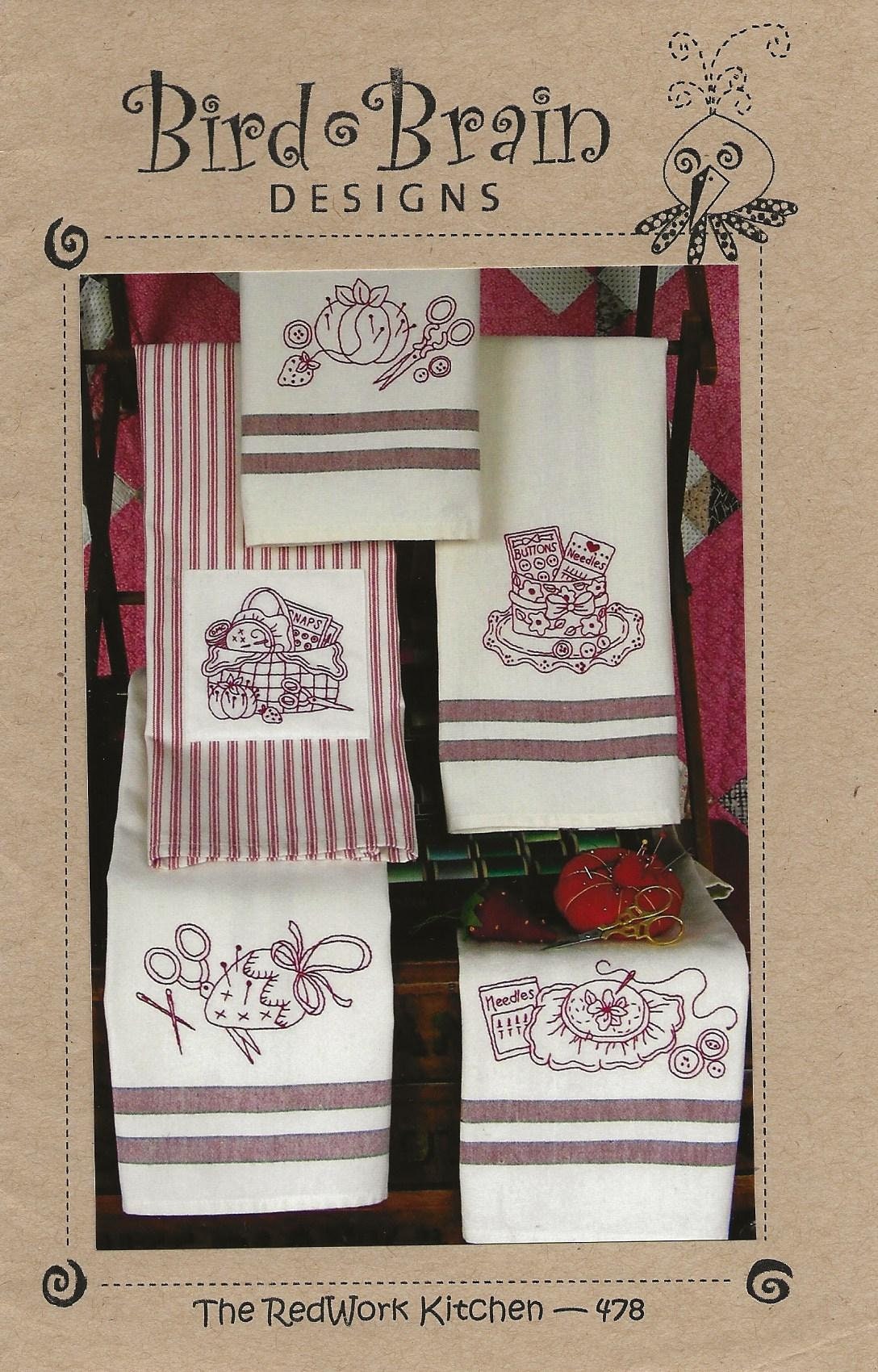 Bird Brain Designs Hand Embroidery Pattern the Redwork - Etsy