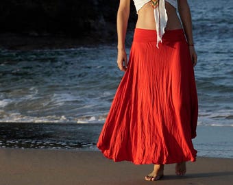 LONG SKIRT MERMAID, boho skirt, maxi skirt, flamenco, dance, full circle skirt, elven skirt