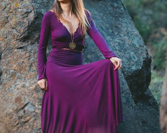 Long Cotton Mermaid Skirt for Women | Adjustable Waist Maxi Skirt | Casual Elegant Handmade