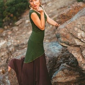 SHORT DRESS ATENEA, Mini Dress, Bohemian Hippie Chic Dress, Layering Top Sleeveless, Spring Dress, Basic Short Dress, Simple Elven Dress