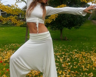 HAREM YOGA PANTS, Aladdin Pant, Yoga Wear, Maxi Trousers, Loose fit, Meditation, Comfortable Pants, Afgani, Yogini Pants, Vinyasa Yoga