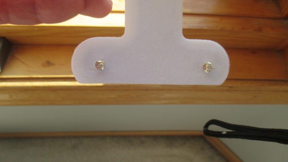 Lab Created Diamond Stud Earrings