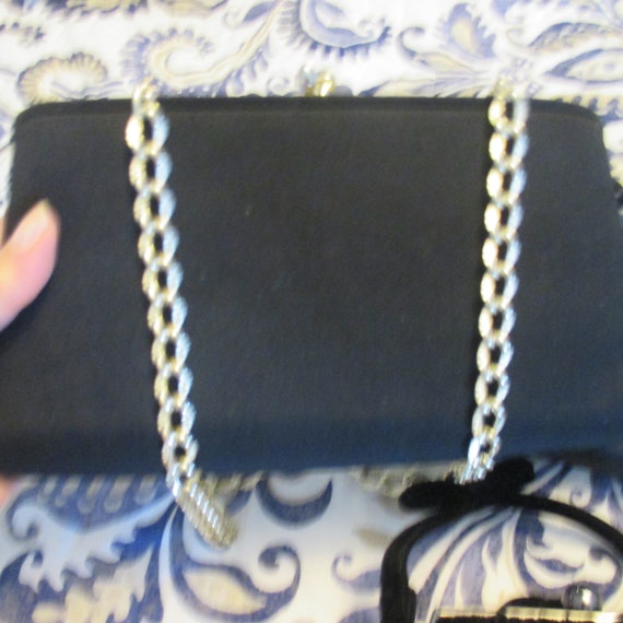 Three Black Vintage Hand Bags. Two Clutch Purses … - image 9