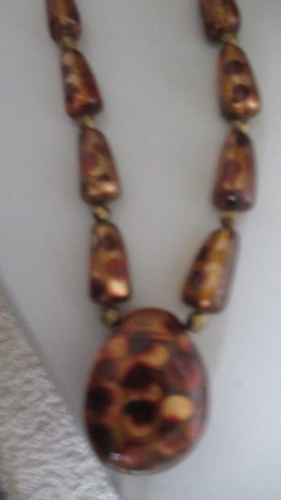 Leopard Print Dangle Drop Earrings: 70s Style Bro… - image 10