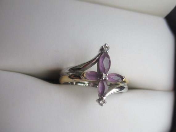 amethyst cross ring