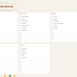 Camping Planner Digital, Campsite Reservations, Camping Gear Checklist, Camp Meal Plan, Campground Reviews, Trip Log bild 4