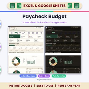 Hoja de cálculo para presupuesto de nómina en Excel y Google Sheets: seguimiento de facturas y fondos de reserva. imagen 1