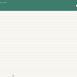 Puede incluir: Una p&aacute;gina de planificador digital titulada NOTES 1 con un encabezado verde oscuro y papel rayado color crema. El lado derecho presenta un men&uacute; de navegaci&oacute;n vertical con pesta&ntilde;as etiquetadas como Index, Goals, Pre-Approval, Tours, Compare, Closing, Moving-In y Notes.