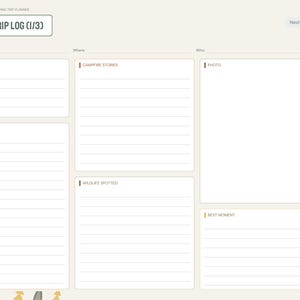 Camping Planner Digital, Campsite Reservations, Camping Gear Checklist, Camp Meal Plan, Campground Reviews, Trip Log bild 7