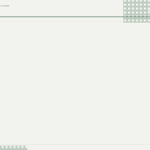 May include: A digital meal planner page titled NOTES 1 with a large blank central area for writing. The interface features a sage green and white grid pattern, a side navigation bar with monthly tabs, and a Next button in the top right corner.