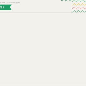 May include: A digital planner page titled NOTES 1 with a green header, a left-hand navigation sidebar listing months from Jan to Dec, and a top-right corner featuring a colorful zigzag pattern with the text Next.