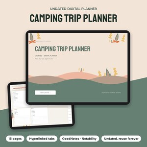 Camping Planner Digital, Campsite Reservations, Camping Gear Checklist, Camp Meal Plan, Campground Reviews, Trip Log bild 9