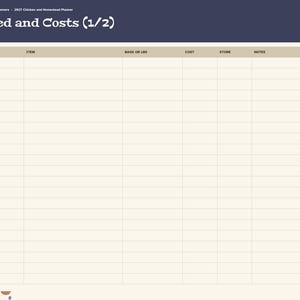 2027 Homestead Planner Digital, Chicken Keeping Log, Egg Production Tracker, Flock Records, Garden Planner, Feed Costs image 7