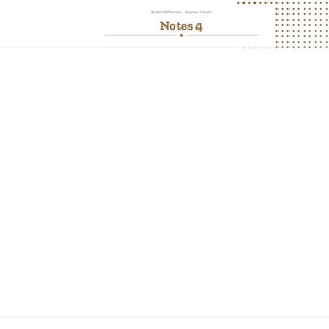 May include: A digital planner page titled Notes 4 with a white central writing area. The left sidebar lists months from Jan to Dec, Index, Year, Setup, Dashboard, and Expense. The top features a dotted pattern and the text BrightCellPlanners.