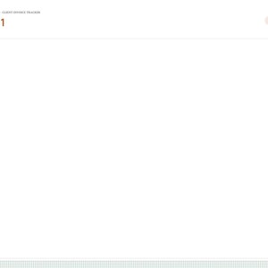Pode incluir: Uma interface de planejador digital intitulada NOTES 1 por BRIGHTCELLPLANNERS - CLIENT INVOICE TRACKER. O layout apresenta um grande espa&ccedil;o de trabalho central branco e uma barra de navega&ccedil;&atilde;o vertical &agrave; direita com abas rotuladas Index, Setup, Clients, Invoices, Line Items, Payments, Comms, Tasks, Client, Lookup, Invoice, Generator, Quote e Notes.