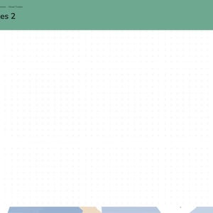 May include: A digital planner page titled Notes 2 with a white dot grid background. The interface features a green header, a left-hand navigation sidebar with month labels, and a Next button in the top right corner.