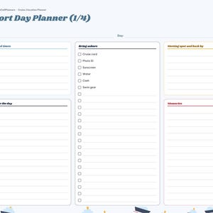 Cruise Vacation Planner Digital, Cruise Packing List, Port Day Planner, Cruise Countdown, Itinerary, Budget, Family Vacation image 6