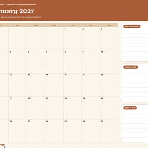 2027 Homestead Planner Digital, Chicken Keeping Log, Egg Production Tracker, Flock Records, Garden Planner, Feed Costs image 4