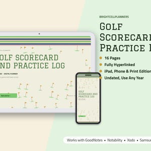 Golf Log Digital, Golf Scorecard, Golf Stats Tracker, Fairways GIR and Putts, Practice Drills, Course Notes, Handicap