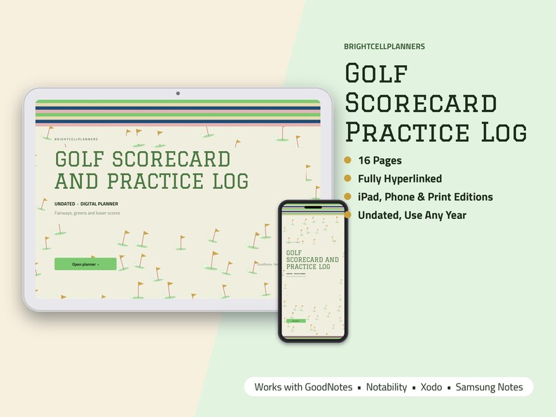 Golf Log Digital, Golf Scorecard, Golf Stats Tracker, Fairways GIR and Putts, Practice Drills, Course Notes, Handicap imagen 1