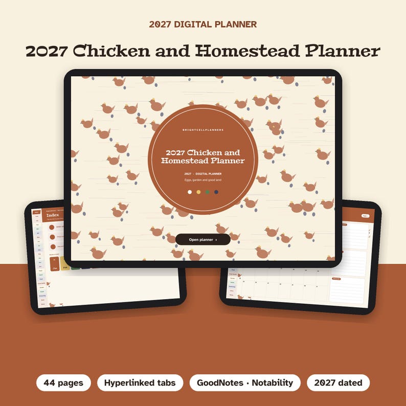 2027 Homestead Planner Digital, Chicken Keeping Log, Egg Production Tracker, Flock Records, Garden Planner, Feed Costs image 10