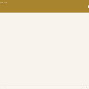 May include: A digital wedding planner interface with a gold header labeled NOTES 3 and BRIGHTCELL PLANNERS. The layout features a large cream-colored central workspace and a right-hand navigation sidebar with categories like Index, Year, Setup, Budget, and Guest List.
