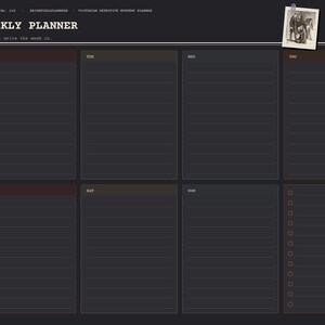 2027 Victorian Detective Digital Planner, Sidney Paget 1890s Mystery Illustrations, Hyperlinked Planner, Mystery Reader Gift image 6