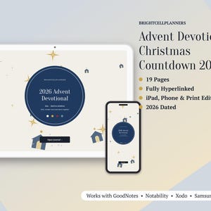 2026 Advent Devotional Journal Digital, Christmas Countdown, Advent Wreath Readings, Family Activity Calendar, Kindness image 1