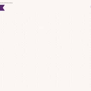 May include: A digital planner page titled NOTES 1 with a dot grid background. The top left corner features a purple banner. A vertical navigation bar on the right side contains tabs labeled Index, Profile, Hot Flashes, Sleep and Mood, HRT, Cycle, Doctor, and Notes.